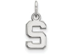 LogoArt Sterling Silver Michigan State University Xs Pendant Necklace