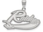 LogoArt Sterling Silver Mt Union College Large Pendant Necklace