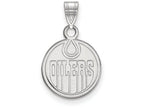 LogoArt Sterling Silver Edmonton Oilers Small Pendant Necklace