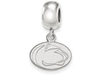LogoArt Sterling Silver Penn State University Bead Charm Charm Xs Dangle Bead Charm