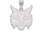 LogoArt Sterling Silver Quinnipiac University Large Pendant Necklace