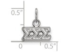 LogoArt Sterling Silver Sigma Sigma Sigma Extra Small Pendant Necklace