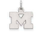 LogoArt Sterling Silver Michigan (univ Of) Xs Pendant Necklace