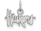 LogoArt Sterling Silver University Of Nebraska Xs Pendant Necklace