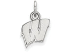 LogoArt Sterling Silver University Of Wisconsin Xs Pendant Necklace