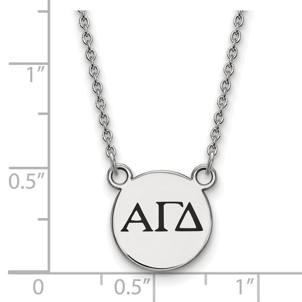 LogoArt Sterling Silver Virginia State University Large Disc Pendant Necklace
