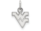 LogoArt Sterling Silver West Virginia University Xs Pendant Necklace