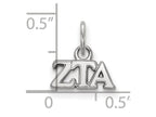 LogoArt Sterling Silver Zeta Tau Alpha Extra Small Pendant Necklace