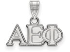 LogoArt Sterling Silver Alpha Epsilon Phi Small Pendant Necklace