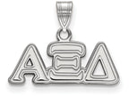LogoArt Sterling Silver Alpha Xi Delta Small Pendant Necklace