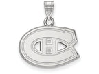 LogoArt Sterling Silver Montreal Canadiens Small Pendant Necklace
