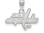 LogoArt Sterling Silver Washington Capitals Small Pendant Necklace