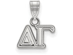 LogoArt Sterling Silver Delta Gamma Small Pendant Necklace