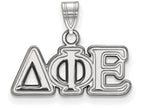 LogoArt Sterling Silver Delta Phi Epsilon Small Pendant Necklace