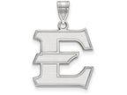 LogoArt Sterling Silver East Tennessee State Large Pendant Necklace