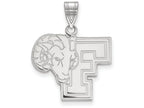 LogoArt Sterling Silver Fordham University Large Pendant Necklace