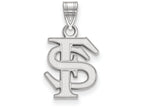 LogoArt Sterling Silver Florida State University Small Pendant Necklace