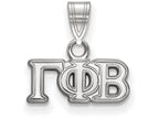 LogoArt Sterling Silver Gamma Phi Beta Small Pendant Necklace