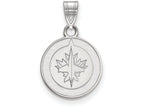 LogoArt Sterling Silver Winnipeg Jets Small Pendant Necklace