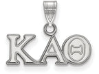 LogoArt Sterling Silver Kappa Alpha Theta Small Pendant Necklace