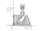 LogoArt Sterling Silver Kappa Delta Small Pendant Necklace