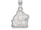 LogoArt Sterling Silver Northern Illinois University Small Pendant Necklace