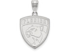 LogoArt Sterling Silver Florida Panthers Large Pendant Necklace
