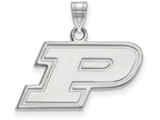 LogoArt Sterling Silver Purdue Small Pendant Necklace
