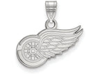 LogoArt Sterling Silver Detroit Red Wings Small Pendant Necklace