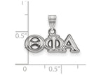 LogoArt Sterling Silver Theta Phi Alpha Small Pendant Necklace