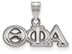 LogoArt Sterling Silver Theta Phi Alpha Small Pendant Necklace