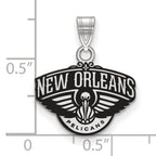 LogoArt Sterling Silver University Of North Carolina At Charlotte XL Disc Pendant Necklace
