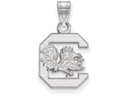 LogoArt Sterling Silver University Of South Carolina Small Pendant Necklace