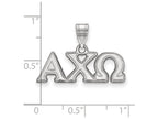 LogoArt Sterling Silver Alpha Chi Omega Medium Pendant Necklace