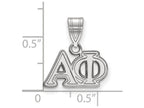 LogoArt Sterling Silver Alpha Phi Medium Pendant Necklace
