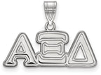 LogoArt Sterling Silver Alpha Xi Delta Medium Pendant Necklace