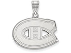 LogoArt Sterling Silver Montreal Canadiens Medium Pendant Necklace