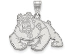 LogoArt Sterling Silver California State University Fresno Large Pendant Necklace