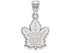 LogoArt Sterling Silver Toronto Maple Leafs Medium Pendant Necklace