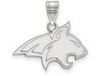LogoArt Sterling Silver Montana State University Medium Pendant Necklace