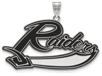LogoArt Sterling Silver Mt Union College XL Enamel Pendant Necklace