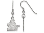 LogoArt Sterling Silver New Mexico State University Small Dangle Earrings Wire