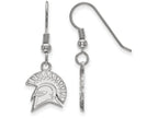 LogoArt Sterling Silver San Jose State University Small Dangle Earrings Wire