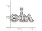 LogoArt Sterling Silver Theta Phi Alpha Medium Pendant Necklace