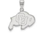 LogoArt Sterling Silver University Of Colorado Medium Pendant Necklace