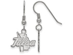 LogoArt Sterling Silver The University Of Tulsa Small Dangle Earrings Wire
