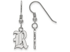 LogoArt Sterling Silver Rice University Small Dangle Earrings Wire