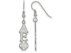 LogoArt Sterling Silver Alpha Epsilon Phi Dangle Medium Earrings