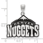 LogoArt Sterling Silver Chicago Blackhawks Large Pendant Necklace