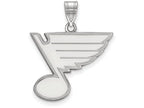 LogoArt Sterling Silver St. Louis Blues Large Pendant Necklace
